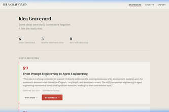 Idea Graveyard