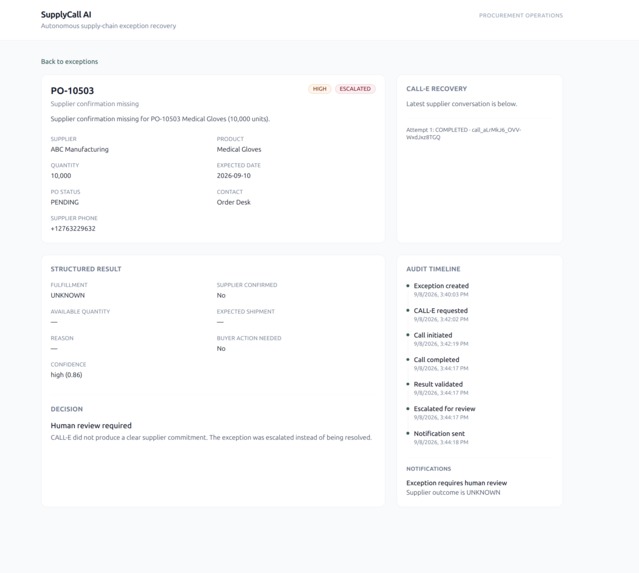 SupplyCall AI – screenshot 2