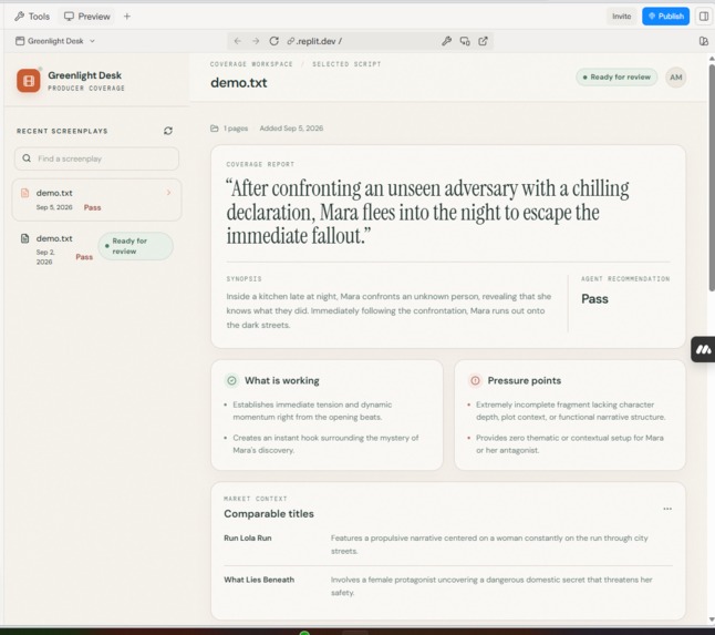 Greenlight Desk – screenshot 1