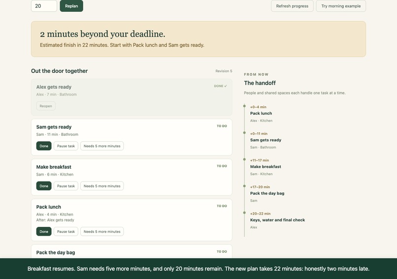 Morning Relay – screenshot 1