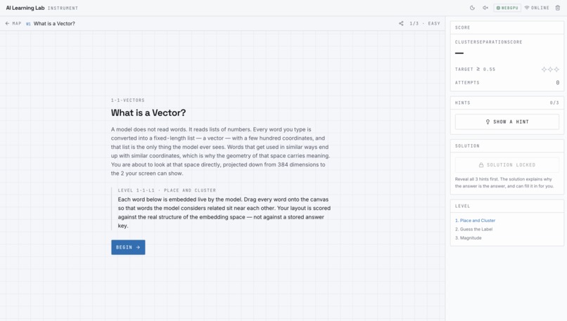 AI Learning Lab – screenshot 1