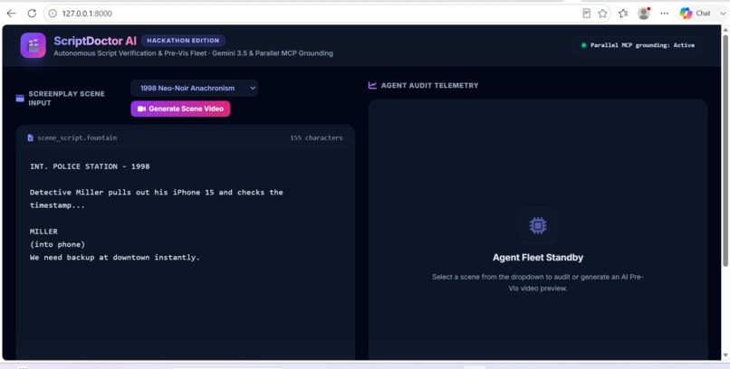 ScriptDoctor AI: Real-Time Screenplay Fact Check – screenshot 1
