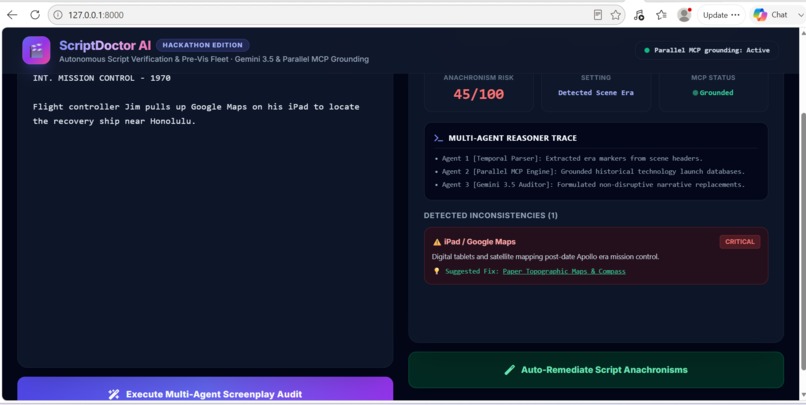 ScriptDoctor AI: Real-Time Screenplay Fact Check – screenshot 3