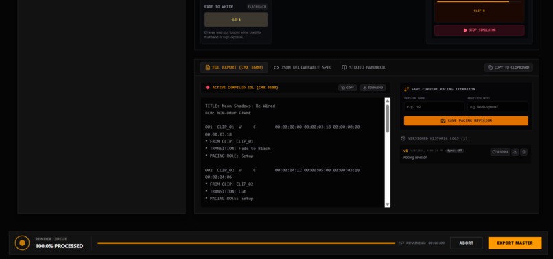 Trailer Forge: Autonomous AI Film Editor – screenshot 2
