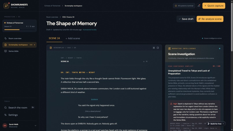 Showrunner's Second Brain – screenshot 3