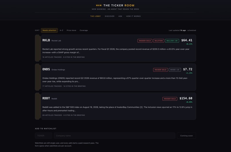 The Ticker Room – screenshot 2
