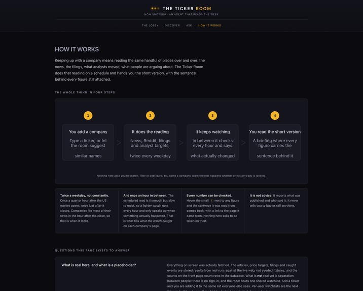 The Ticker Room – screenshot 1