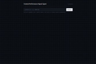 Content Performance Signal Agent