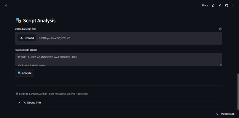 Script-to-Screen Guardian – screenshot 1