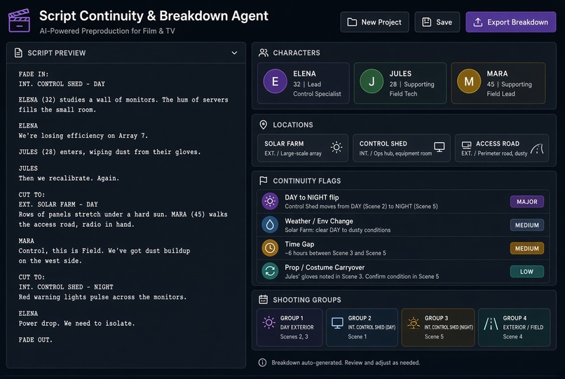 agentic cinema  – screenshot 2