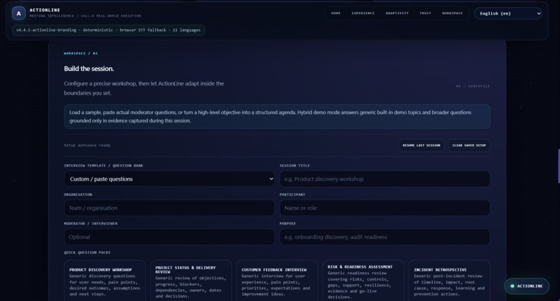 ActionLine - Meeting-to-Action Agent – screenshot 4