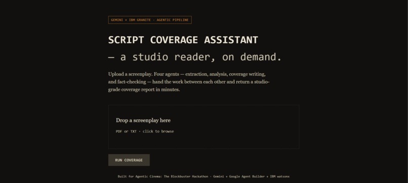 Script Coverage Assistant – screenshot 1