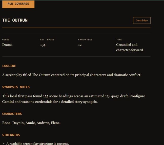 Script Coverage Assistant – screenshot 2