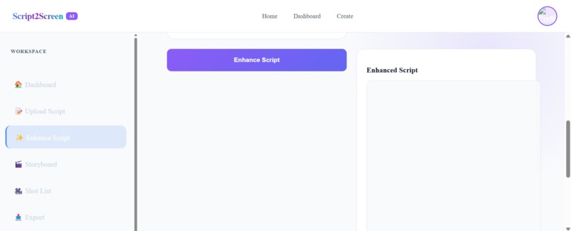 Script2Screen AI – screenshot 1