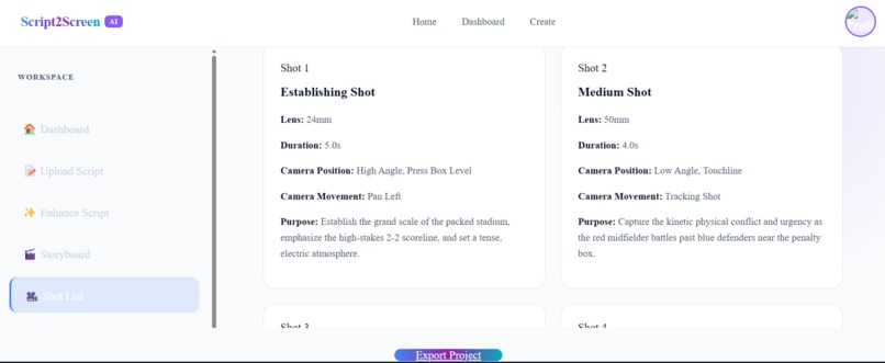 Script2Screen AI – screenshot 3