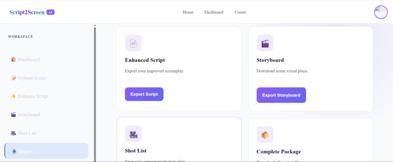 Script2Screen AI – screenshot 4