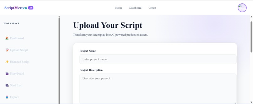 Script2Screen AI – screenshot 5