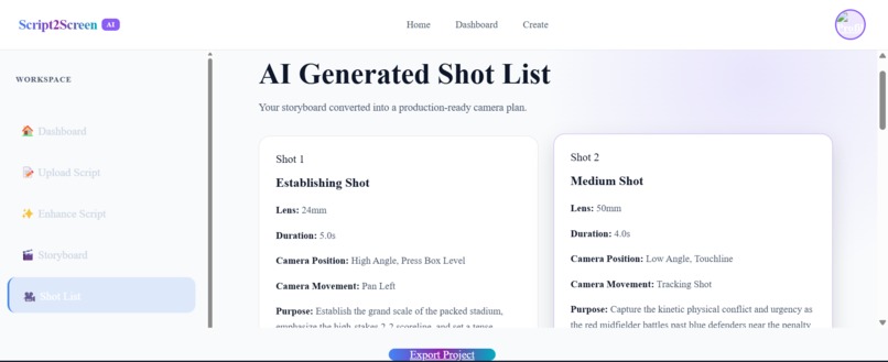 Script2Screen AI – screenshot 7