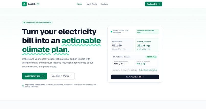EcoBill AI – screenshot 1