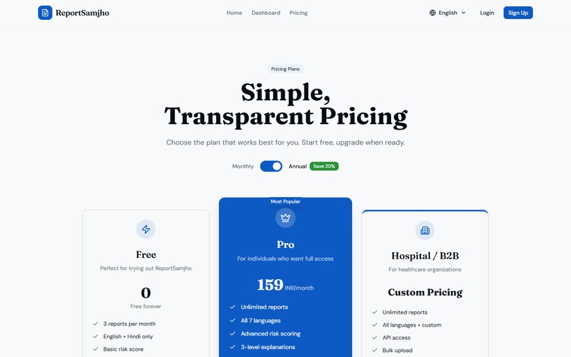 Report Samjho – screenshot 3