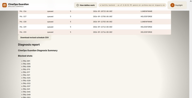 CineOps Guardian – screenshot 3
