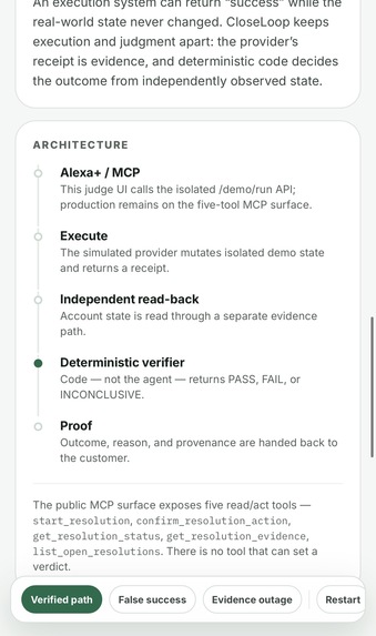 CloseLoop Outcome Management for Alexa+ – screenshot 6