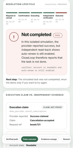 CloseLoop Outcome Management for Alexa+ – screenshot 9