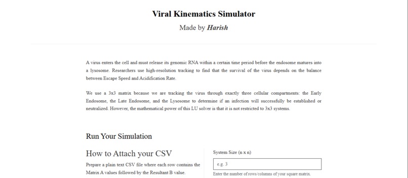 Viral Kinematics Simulator – screenshot 1