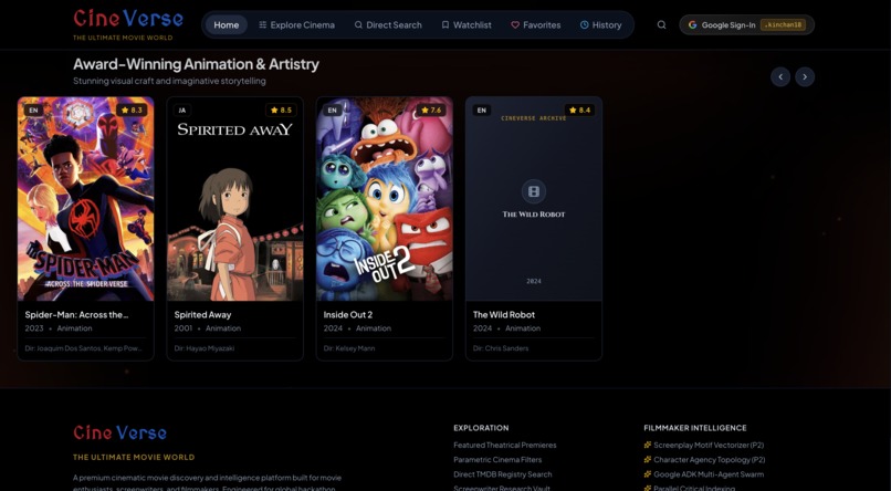 CineVerse – screenshot 3