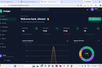 Smart Personal Finance Management Dashboard.