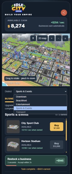 IDLE CITY 2026 – screenshot 5