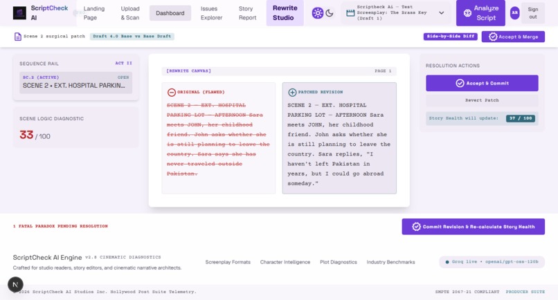 ScriptCheck AI – screenshot 1