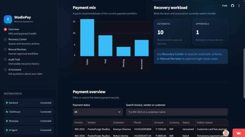 StudioPay – screenshot 2