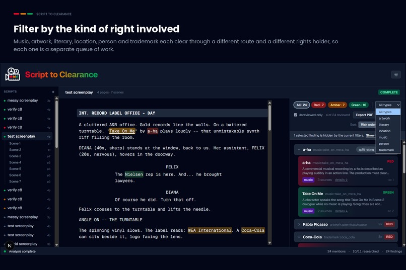 Script to Clearance – screenshot 11
