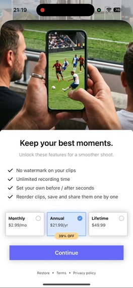 Tapclip: Highlight Camera – screenshot 7