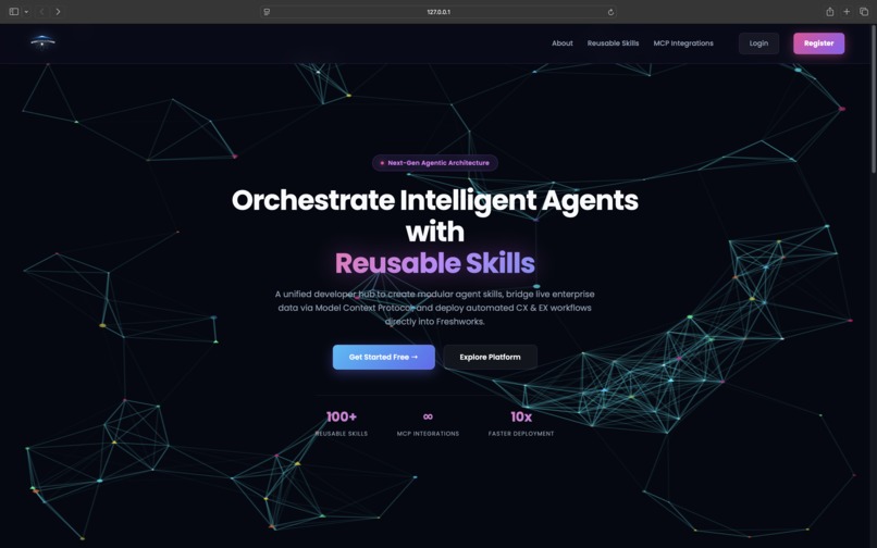 agent X platform – screenshot 1