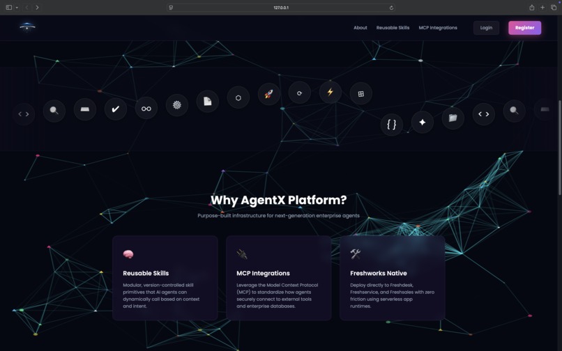 agent X platform – screenshot 2
