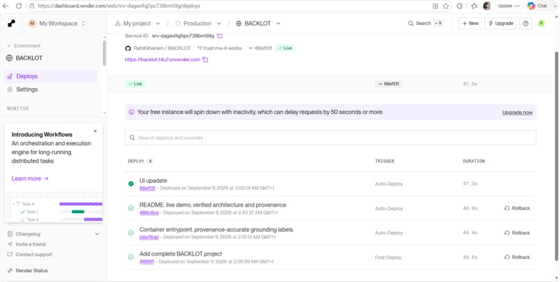 BACKLOT – screenshot 2