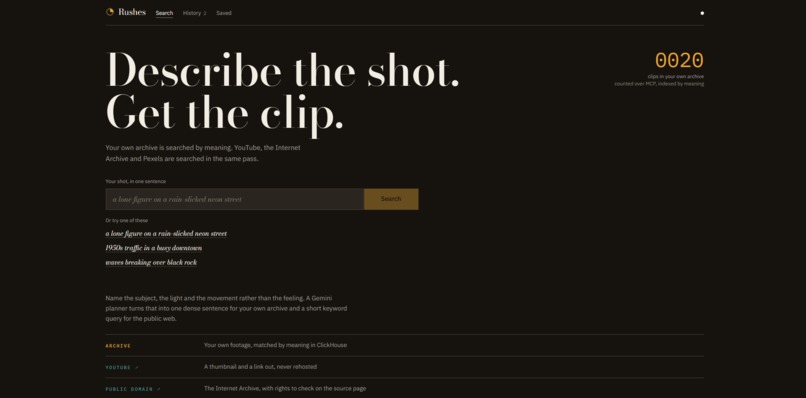 Rushes – screenshot 1