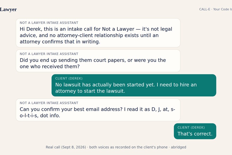 Nota Lawyer Intake – screenshot 3