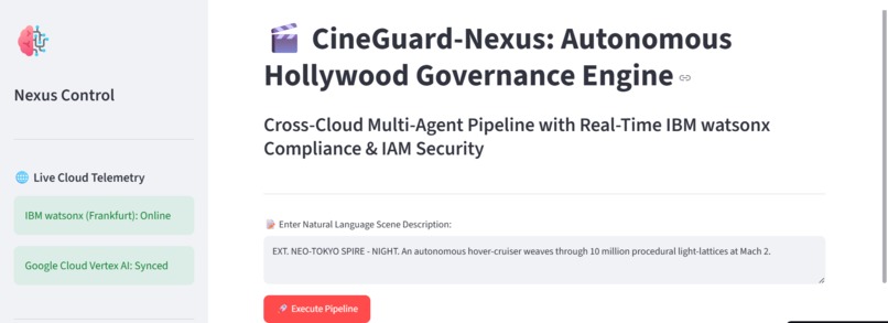 CineGuard-Nexus: Autonomous Hollywood Studio Engine – screenshot 1