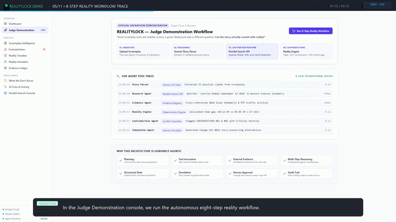 REALITYLOCK - AI Reality Engine for Screenplays – screenshot 2