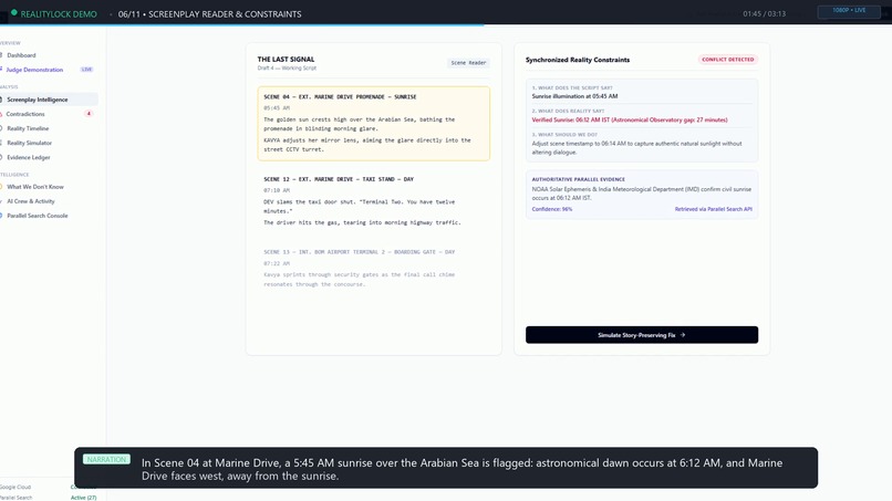 REALITYLOCK - AI Reality Engine for Screenplays – screenshot 4