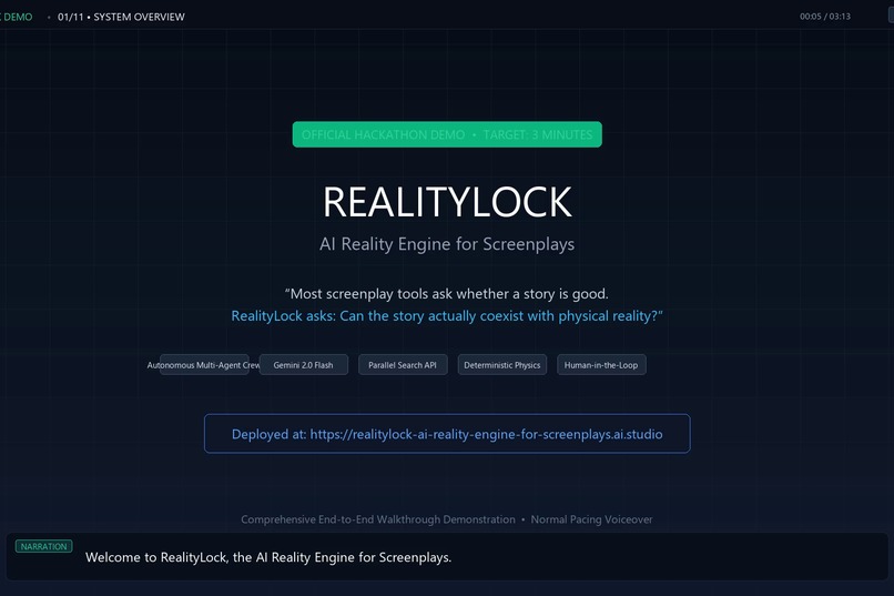 REALITYLOCK - AI Reality Engine for Screenplays – screenshot 8