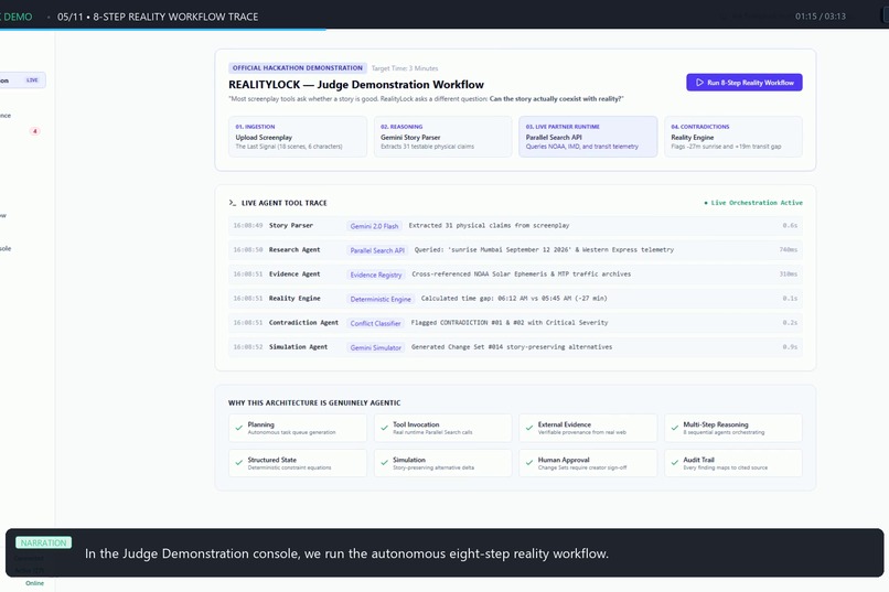 REALITYLOCK - AI Reality Engine for Screenplays – screenshot 9