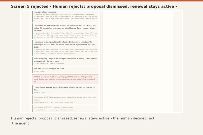 Agent Renewal Guard - agent proposes, human approves – screenshot 5