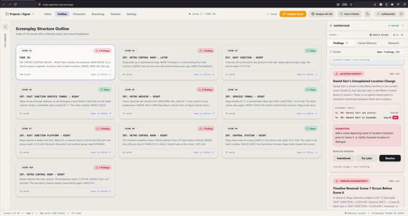 Script Supervisor – screenshot 2