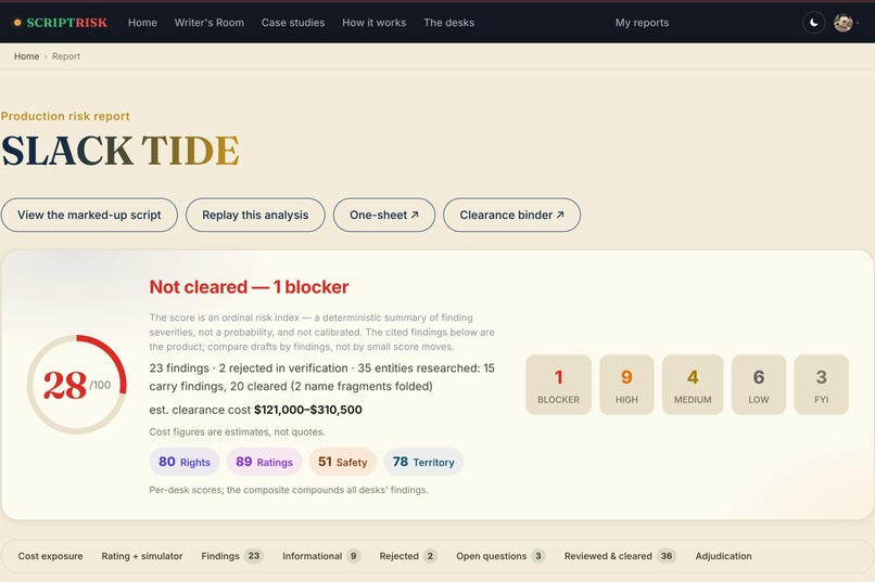 ScriptRisk – screenshot 1