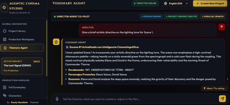 Agentic Cinema Studio – screenshot 2