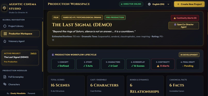 Agentic Cinema Studio – screenshot 3